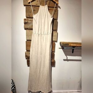 Threads 4 Tought Elegant Cream Maxi Dress Organic Cotton & Modal